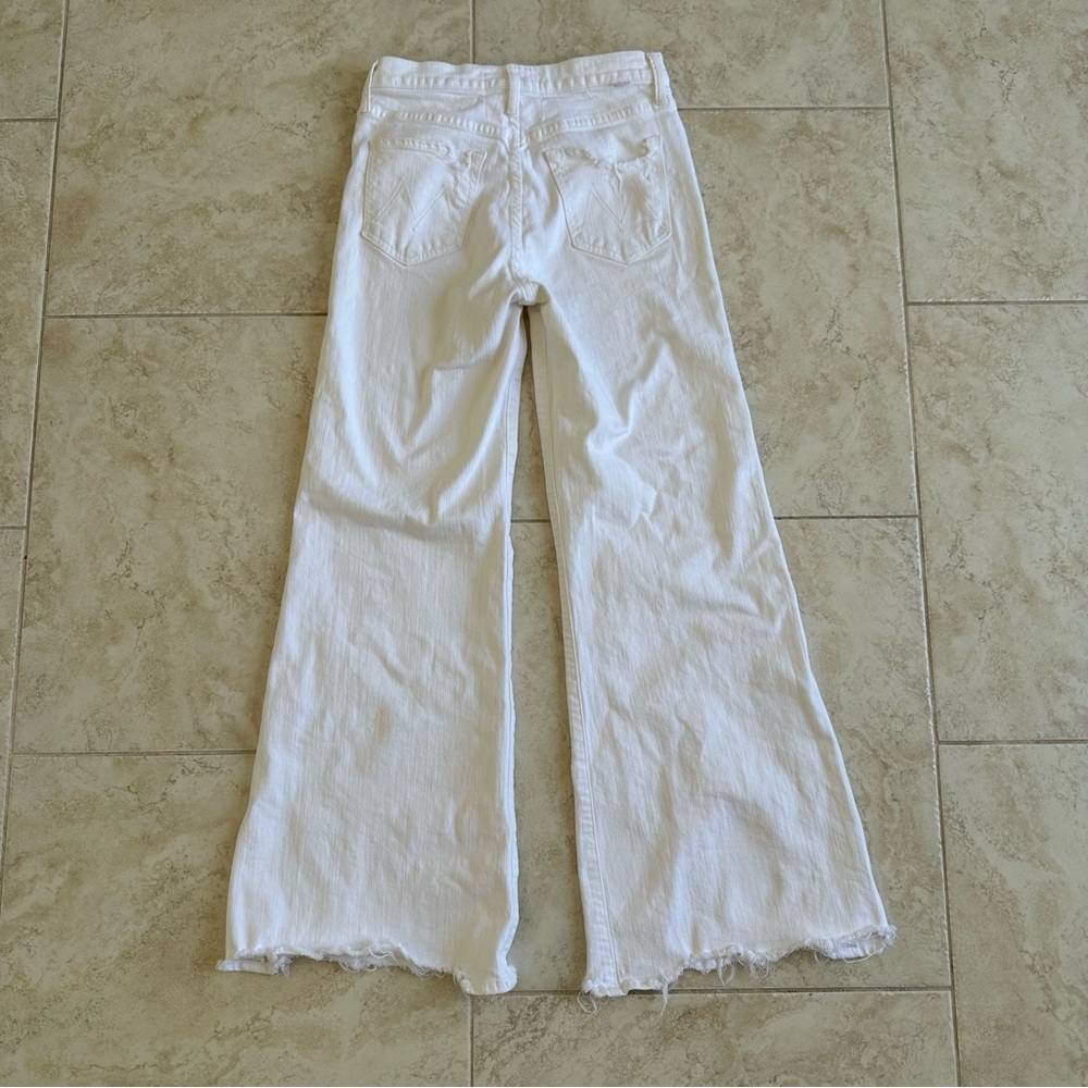 MOTHER DENIM White Tomcat Roller Chew Almost Innocent Size 27 - Picture 3 of 13